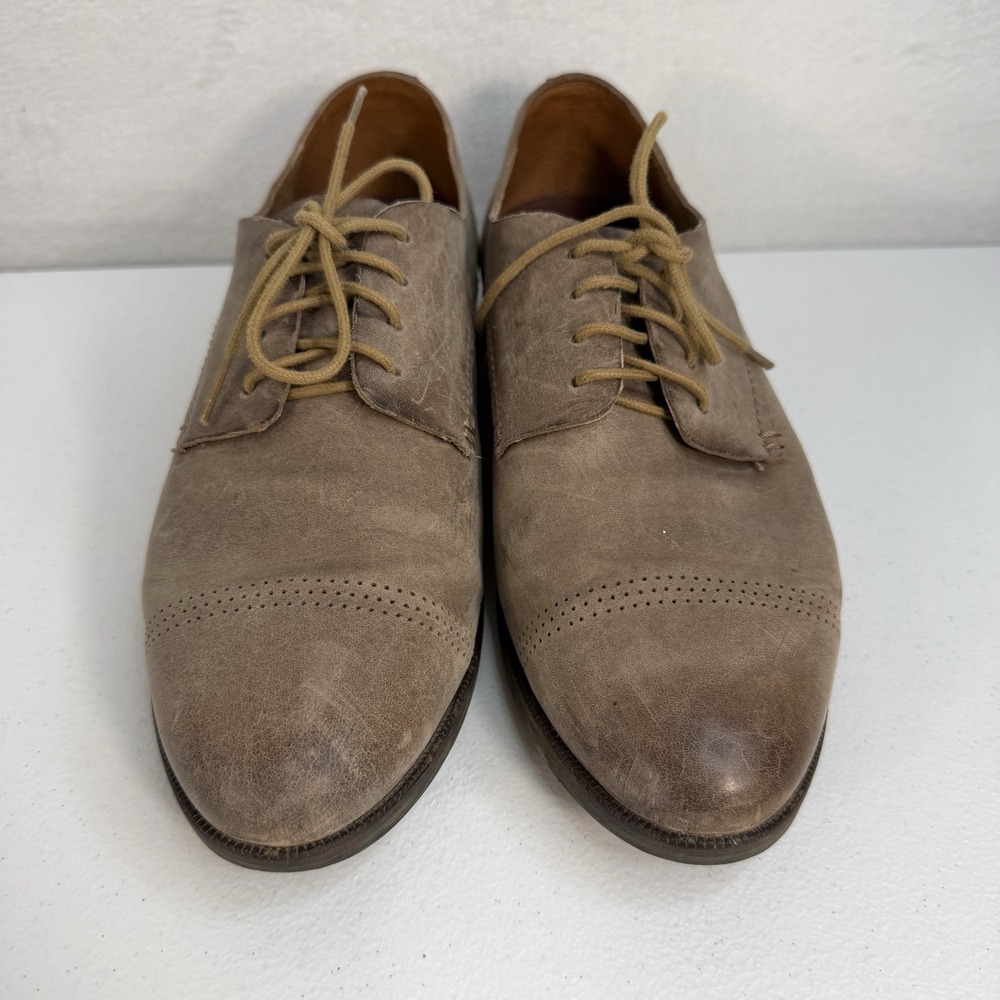 Olukai Size 9 Keawe Beige Leather Flat Oxford Lace Dress Shoes 20258 Women's - Picture 5 of 12